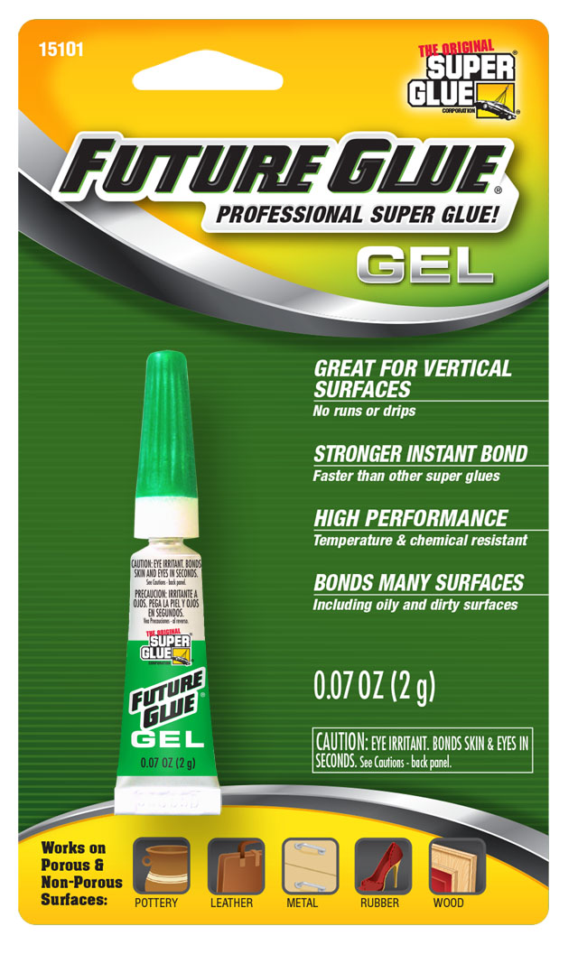 Super Glue - Future Glue Gel - 6 Mini Single Use Tubes - (Pack of 3) 