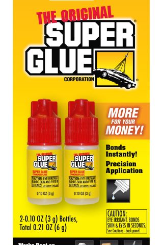 SUPER GLUE – BOTTLE On Packaging | The Original Super Glue Corporation.