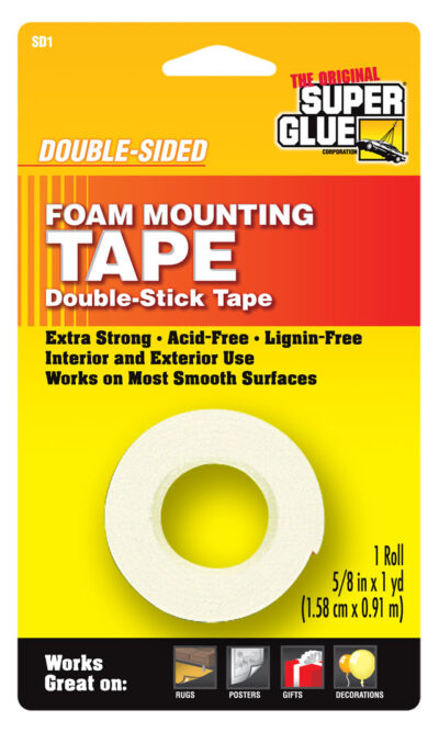 Foam Mounting Tape On Packaging | The Original Super Glue Corporation