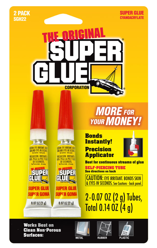 The Original Super Glue, 5 Pack Single Use