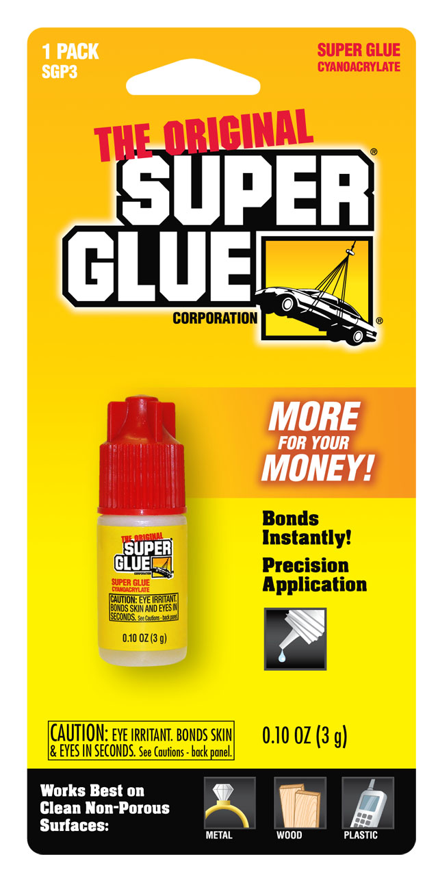 The Original Super G Instant Super Glue Gel, 1-gm, 6-Pk
