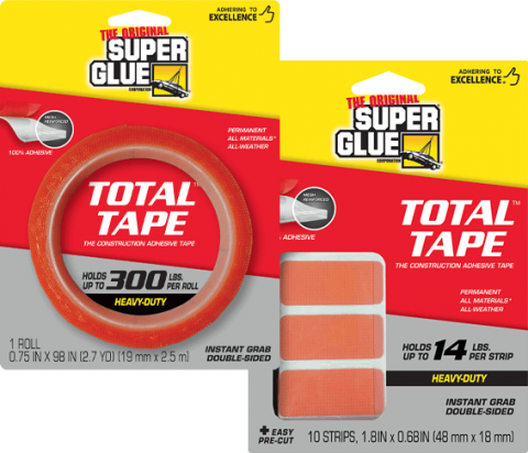 Total Tape Precut and Roll packaging